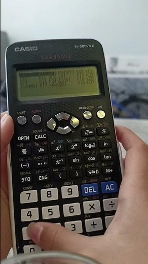 cách kiểm tra pin trên máy tính Casio 580