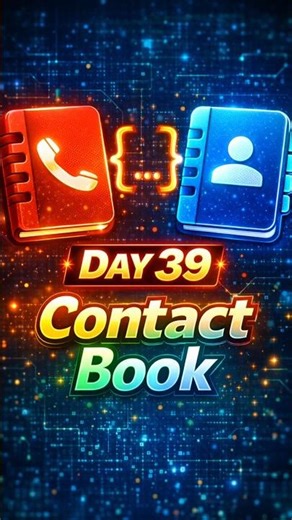 Build a Contact Book in Python – Add/View/Search/Delete! Day 39/100 #shorts