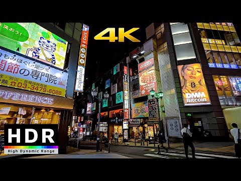 4K 60fps HDR Test - Evening Walk from Tokyo Tower to Roppongi