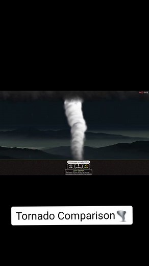 Tornado Size Comparison#storm#tornado#wind#clouds#rain#weather#fyp