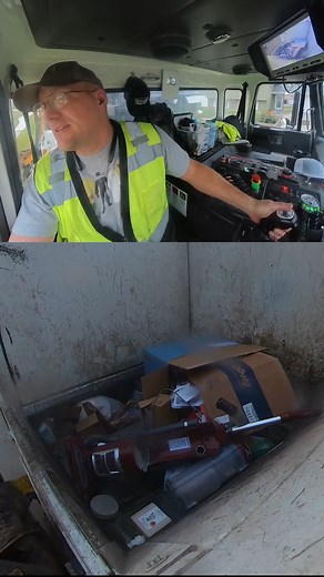 My wife told me she wanted a nice cordless vacuum for her birthday. It's been a couple a weeks and I think that's what she really wanted. There hasn't been any recourse. I got her exactly what she asked for. I think its safe, now. Anyway, the sideload garbage truck is designed to grab and service trash carts. The carts are engineered to be tolerate the abuse of the hydraulic arms tipping them for years. The ability to grab trash outside the cart is a nice cherry on the top, but it's not its inte