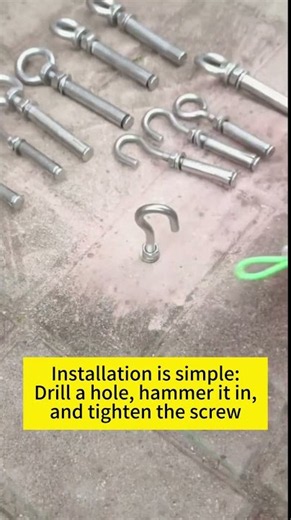 150KG Load Capacity? Watch This Stainless Steel Expansion Hook in Action!#Fastener#expansionhooks