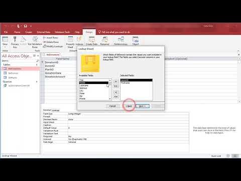 Access - Using the Query Wizard