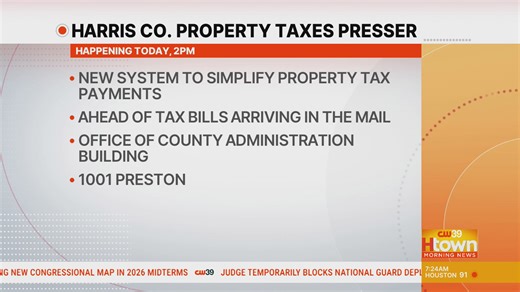 Harris County Property Tax payment due Jan. 31