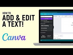 How to Add and Edit a Text in Canva [EASY]