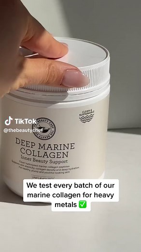 How clean is your collagen? Not all collagen powders are created equal. Some marine collagens are high in arsenic, cadmium, lead and mercury. We test every batch of our DEEP MARINE COLLAGEN™ for all four of these to ensure a safe and clean product for you. Our collagen is also certified sustainable by the Marine Stewardship Council (MSC) to ensure traceability and means that the fish is only wild-caught from monitored fish stocks using non-destructive fishing machinery. #collagen #marinecollagen