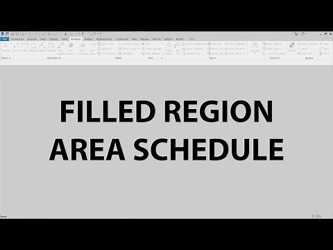 Revit - Filled Regions 02 - How to schedule areas from filled regions