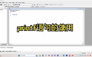 printf语句的使用方法