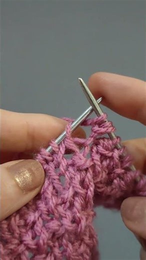 💖SIMPLY EASY 3D Knitting Stitch! | #knittingpatterns #shorts