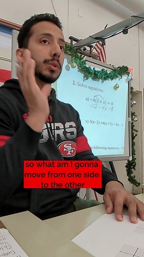 Algebra 1 Final Review: Solving Equations with Negative Coefficients