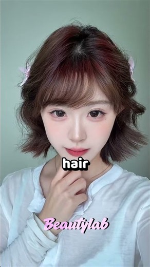 ✂️🎀 Cute Hairstyle for Short Hair (Easy & No Fake Tricks!) 😍 #ShortHair #Shorts