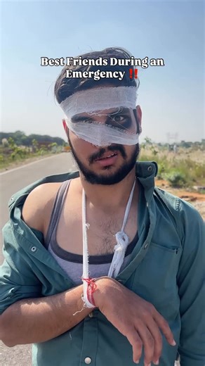 Guddu on Instagram: "Best Friends During an Emergency ‼️ . . . [best friend emergency, boys priorities, friends during emergency, boys vs girls, funny friendship, best friend, boys emergency, reelitfeelit] #reels #comedy #explore"