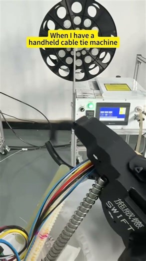 when I have a handheld cable tie machine #tools #automotivetools #machine