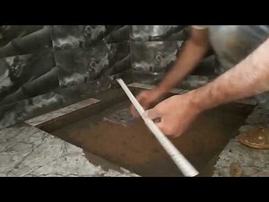 شاهد طريقة صنع حوض دوش على شكل مربع للحمام بالسيراميك من أ الى الياء zalije maroc