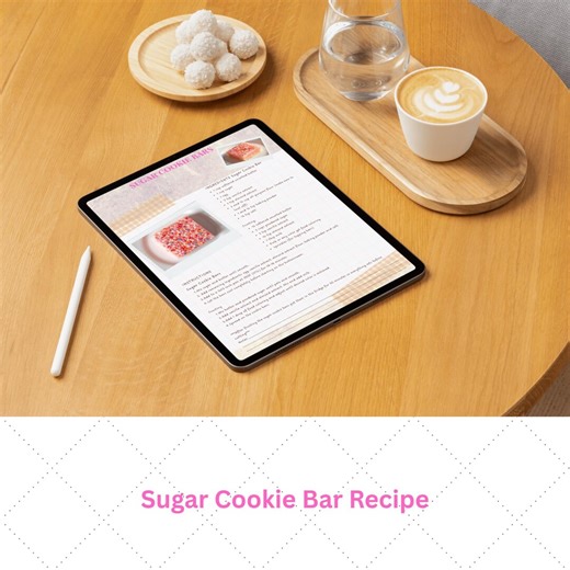 Sugar Cookie Bars Recipe | Soft, Frosted, Bakery‑style Cookie Bars | Printable Recipe Card | Instant Download - Etsy