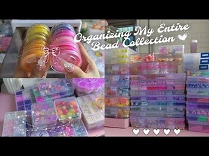 Organizing My Entire Bead Collection✨ Bead Restocking & Organizing 💖