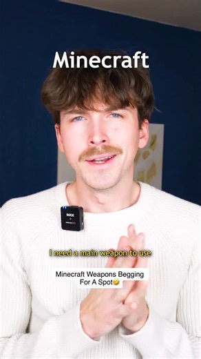 Sean Hansen on Instagram: "Minecraft Weapons Begging For A Spot🤣 #reels"