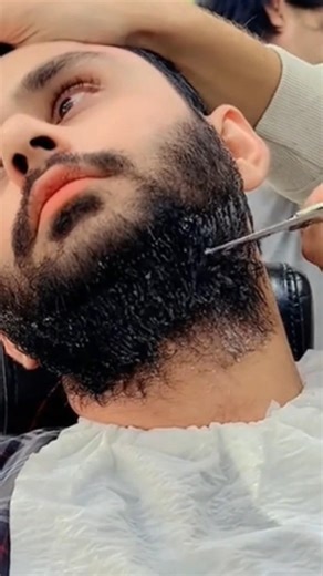 Clean Beard Line Up | Most Satisfying Barber VideoSharp Beard Cut | #viral #beard #barber