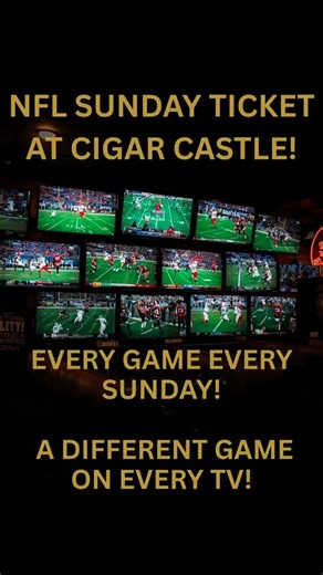 Every Sunday, every game here at Cigar Castle! Name your team and we have the game on one of our tvs! Bucket, draft and drink specials during the games, grab a cigar and a seat with an ice cold drink and you're in for a great day. Check out @mellowmeals_llc page for the menu, they'll be here in the afternoon for a between games snack. #cigarlife #templeterrace #cigarlifestyle #NFLSundayTicket #NFL #tampabaybuccaneers #cigarculture | Cigar Castle | Facebook