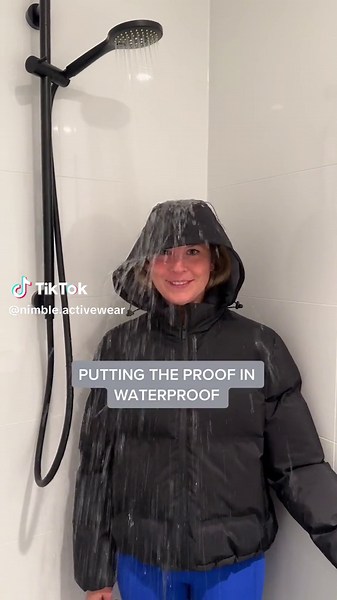 Testing Out the New Downpour Puffer - 100% Waterproof and Cute!