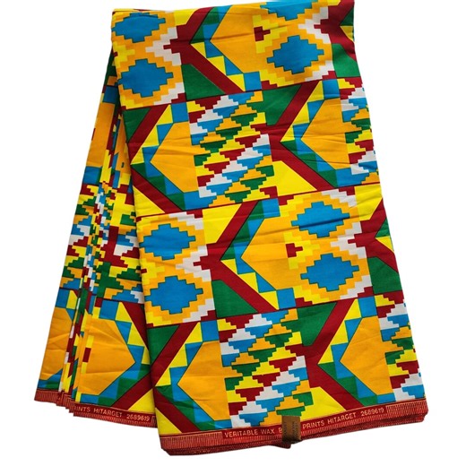 Yellow Kente African Print Fabric, African Fabric by the Fold, African Fabric, Ankara Fabric, Kente Fabric, African Dress/skirt Fabric - Etsy