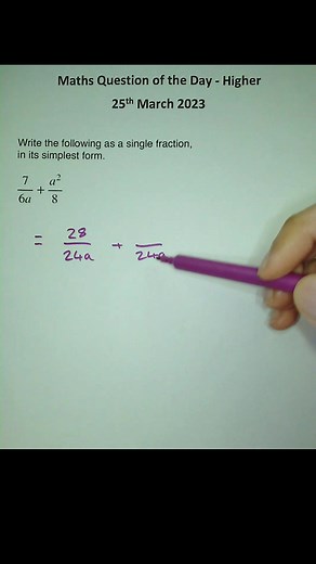 Higher Maths Question of the Day #maths #gcse #gcsemaths #revision #uk #school