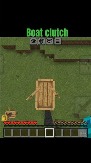 minecraft boat clutch #shorts #minecraft