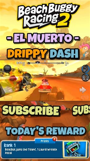 Drippy Dash - El Muerto - #bbr2 #beachbuggyracing2 #vectorunit #shorts