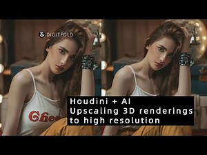 Houdini AI Upscaling Tutorial | High-Resolution 3D Render Enhancement + Full Setup Guide