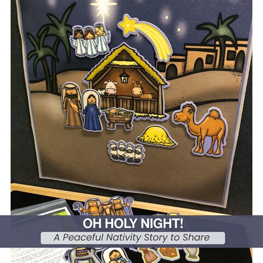 Felt Nativity Set Oh Holy Night Circle Time Activity for Flannel Board Soft Play Preschool Storytime Felts Playscape Christmas Gift for Kids - Etsy
