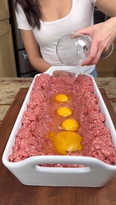 4.6M views · 7.8K reactions | the best way to make meatloaf! Girl makes amazing meat loat in the most unique way! It turns out so juicy and delicious using everday ingredients! This original video was produce by Network Media, LLC and Brit & Richard. | Life According to Us | Facebook
