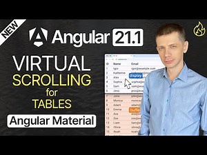New in Angular 21.1: Virtual Scrolling for Material Tables