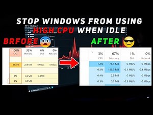 Fix High CPU Usage When Idle - Windows 11 & 10 Tutorial
