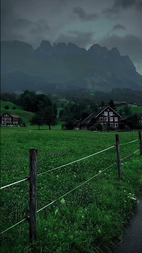 Switzerland Rain 4K: Nature’s Moody Alpine Symphony