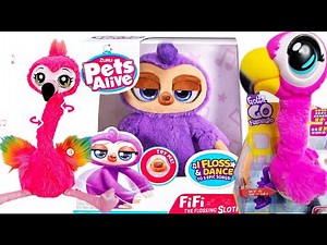 UNBOXING NEW TOY | FIFI THE DANCING SLOTH|FLAMINGO POOPING| FLAMINGO DANCING