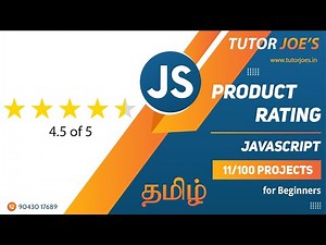 Star Rating in JavaScript | Tutor Joes | Tamil | Project - 11 /100