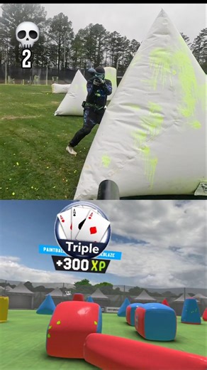 Paintball Triple 💀 IRL vs VR