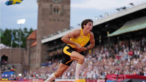 Sweden's Duplantis sets new pole vault world record on home soil