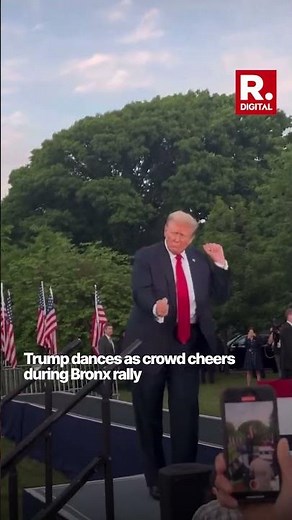 Donald Trump Busts A Move At Campaign Rally In Bronx, Dance Video Surfaces