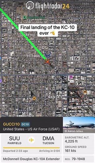 Final Landing of the KC-10 Ever: Aviation History Farewell