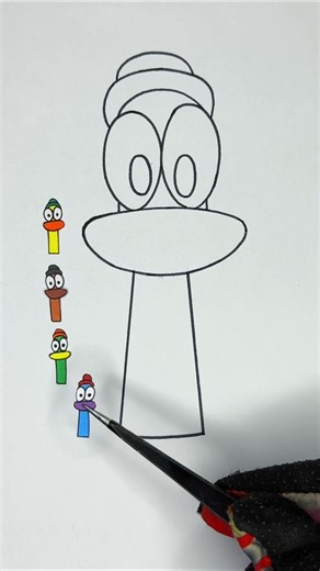 Sprunki OC Pato Pocoyo Guess Real Colour 😊✨ #art #puzzle #drawing