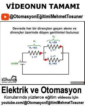 Karisik elektrik devre çözümü ohm kanunu