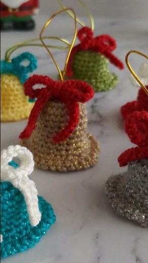 Crochet Christmas Bell Ornaments | Super Quick and Easy Crochet | Crochet For Beginners