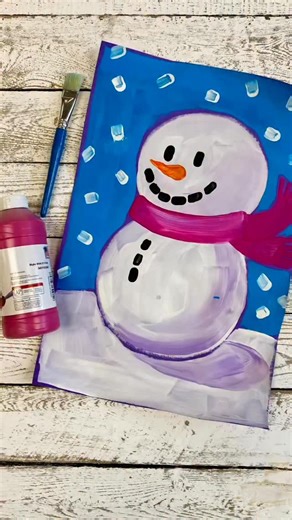 One day snowman painting that looks bold, bright, and failproof. Large brushes, tempera paint, construction paper, and a limited palette means color mixing is allowed and the cleanup is easy. We do not wash brushes during the lesson, we just keep painting. This is practice not perfect, and when the room is built on high expectations and low stakes, first graders take creative risks and surprise you every time. This first grade art lesson builds brush control, color mixing confidence, painting st