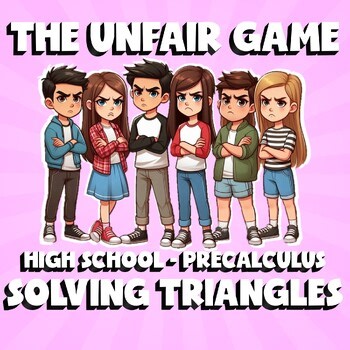 Solving Triangles THE UNFAIR GAME - No Prep PreCalculus Math Review Activity