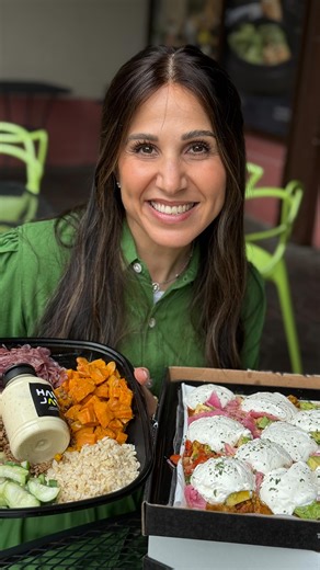 Rorie Weisberg, INHC on Instagram: "Clean, wholesome food for your Chanuka party? Yes, please! Hava Java has a full menu of Rorie-Recommended dishes — some you can grab same-day, others just need 24 hours’ notice. Need help choosing? Just WhatsApp them… They are so helpful and make party planning feel effortless! Wig @diniwigs Outfit @thegallery_collection"