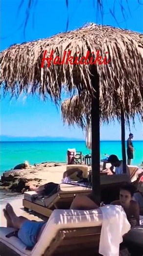 Kallithea Halkidiki Kassandra Greece beach walk 🌊🐟💦 #travel #tour #europe