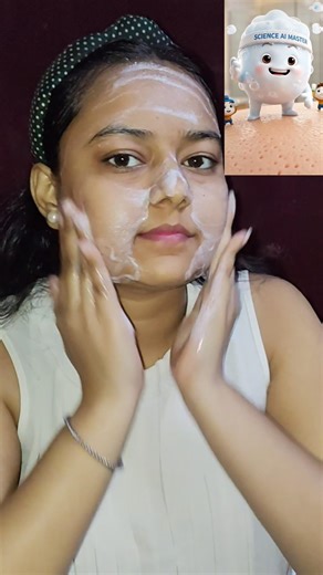 ice cube + face wash + aloevera gel cube = bright skin 💫 💚#shortvideo#brightskin#skincare#ytshorts