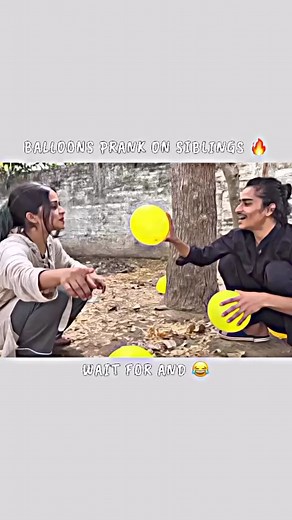 Balloon Prank On Sister 😅🤣 | Sibling Happy