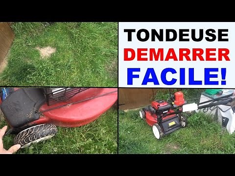 demarrer une tondeuse à gazon facilement start a lawn mower easily